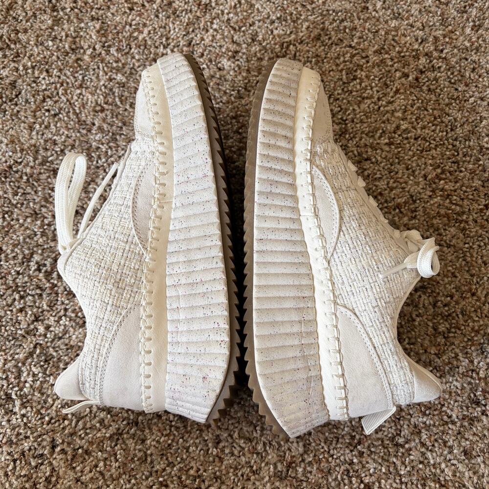 Universal Thread Dolen Woven Platform Comfort Sneakers - White Women's Size 8.5 - Picture 6 of 11